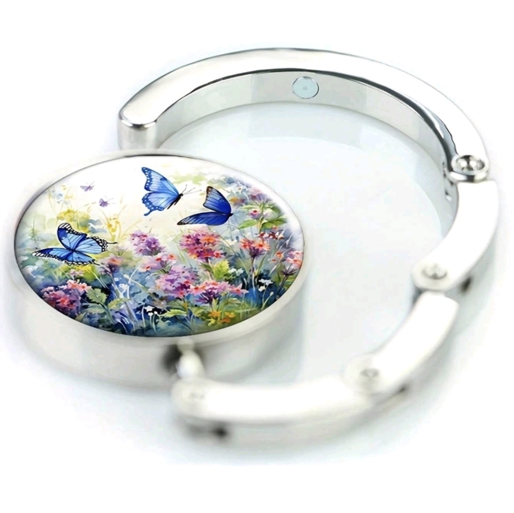 Butterfly Purse Hook - Blue - Picture 2 of 7